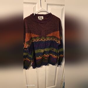 Vintage Multicolor Crew Neck Sweater